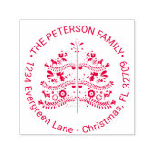 Skandinavische Folk Kunst Nordic Christmas Tree Permastempel (Design)