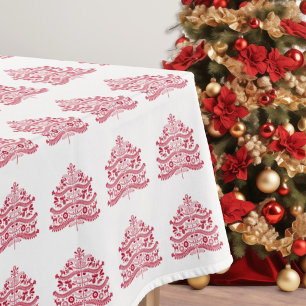 Skandinavische Folk Kunst Nordic Christmas Tree Tischdecke
