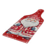 Skandinavische Folk Santa Claus Paddle Form Schneidebrett (Ecke)