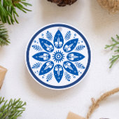 Skandinavische Folklore Blume Leaf Snowflake Keramik Ornament