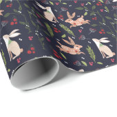 Skandinavische Folklore Geschenkpapier (Rolleneckpunkt)