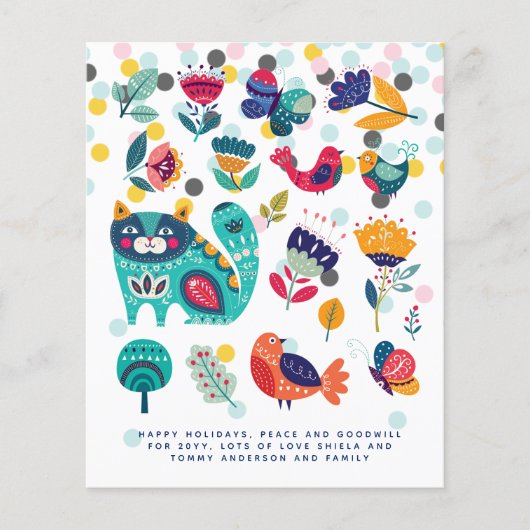 Skandinavische Folklore Weihnachten Weihnachten Ja (Vorderseite)