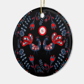 Skandinavische Folkloregale Mit Monogramm Keramik Ornament (Links)