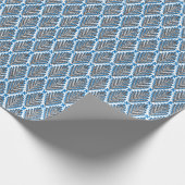 Skandinavische Folklorekunst: Blumenrostdesign Geschenkpapier (Ecke)