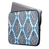 Skandinavische Folklorekunst: Blumenrostdesign Laptopschutzhülle (Vorderseite Links)