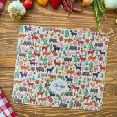 Skandinavische Folklorekunst Monogram Muster Boho  Schneidebrett