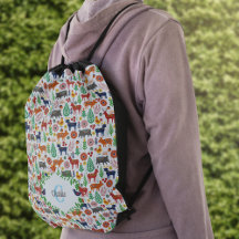 Skandinavische Folklorekunst Monogram Muster Boho