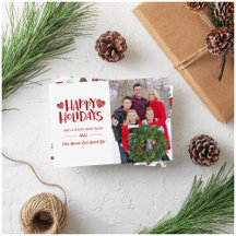 Skandinavische Folklorekunst Weihnachtsfotokarte