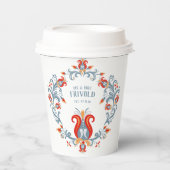 Skandinavische Folkloreproduktion Personalisiert Pappbecher (Vorderseite)