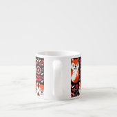 Skandinavische Fox Folk Espressotasse (Rückseite)