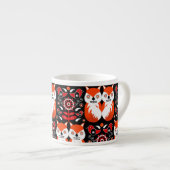 Skandinavische Fox Folk Espressotasse (Vorderseite Rechts)