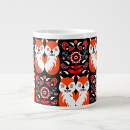 Skandinavische Fox Folk Jumbo-Tasse