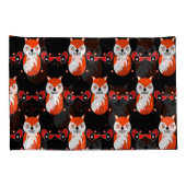 Skandinavische Fox Folk Kissenbezug (Rückseite-Rechts)