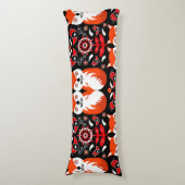 Skandinavische Fox Folk Seitenschläferkissen (Vorderseite Vertikal)