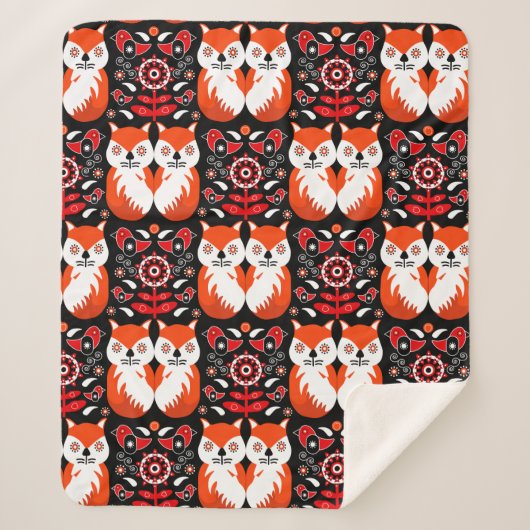 Skandinavische Fox Folk Sherpadecke (Vorderseite)