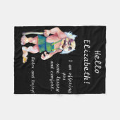 skandinavische Funny Looking Liebe Fleecedecke (Vorderseite (Horizontal))