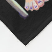 skandinavische Funny Looking Liebe Fleecedecke (Ecke)