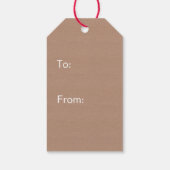 Skandinavische Gebäude auf dem "Kraft Gift Tag" Geschenkanhänger (Rückseite)