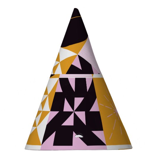 Skandinavische Geometrie: HandGezeichnet Kunstwerk Partyhütchen (Rechts)