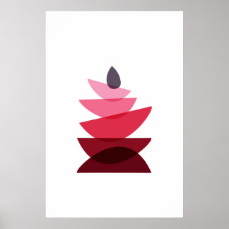 Skandinavische Geometrische Rock Art Poster