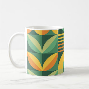 Skandinavische Geometrische Vintage Landwirtschaft Kaffeetasse