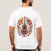 Skandinavische Gitarre: Gitarrist Art T-Shirt (Rückseite)