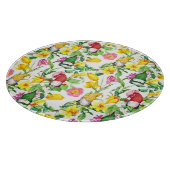 Skandinavische Gnome: Frühlingsblumenfarbe. Schneidebrett (Ecke)