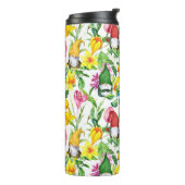 Skandinavische Gnome: Frühlingsblumenfarbe. Thermosbecher (Nach links gedreht)