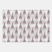 Skandinavische Gnome Weihnachtswrapping Paper Shee Geschenkpapier Set (Vorderseite)