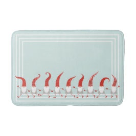 skandinavische Gnomes Whimsischer Weihnachtsfeiert Badematte