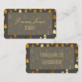 Skandinavische Goldhäuser Visitenkarte (Vorne/Hinten)