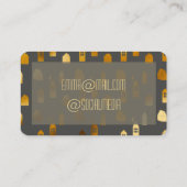 Skandinavische Goldhäuser Visitenkarte (Rückseite)