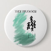 Skandinavische Grünbaumkunst, einfache moderne Min Button (Vorderseite)