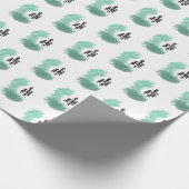 Skandinavische Grünbaumkunst, einfache moderne Min Geschenkpapier (Ecke)