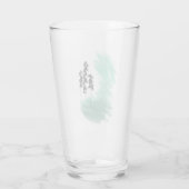 Skandinavische Grünbaumkunst, einfache moderne Min Glas (Rückseite)