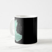 Skandinavische Grünbaumkunst, einfache moderne Min Kaffeetasse (Vorderseite Links)