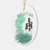 Skandinavische Grünbaumkunst, einfache moderne Min Keramik Ornament (Links)