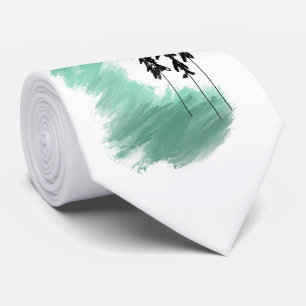 Skandinavische Grünbaumkunst, einfache moderne Min Krawatte