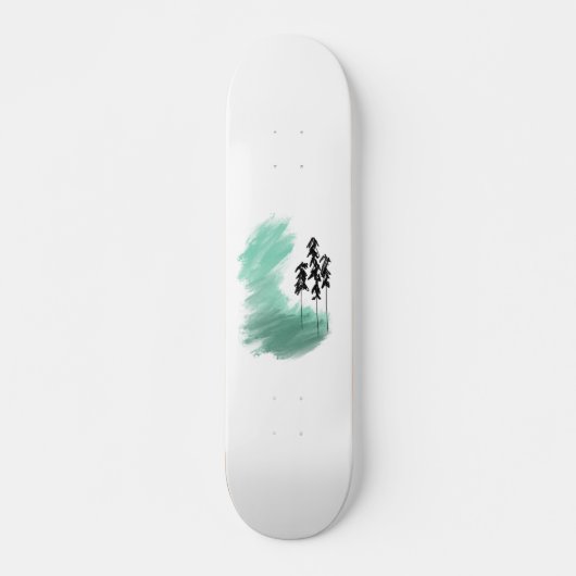 Skandinavische Grünbaumkunst, einfache moderne Min Skateboard (Vorne)