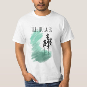 Skandinavische Grünbaumkunst, einfache moderne Min T-Shirt