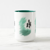 Skandinavische Grünbaumkunst, einfache moderne Min Tasse (Zentrum)