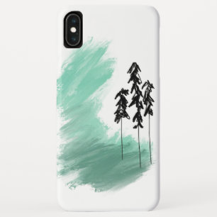 Skandinavische grüne Baumkunst einfache moderne Mi Case-Mate iPhone Hülle