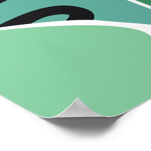 Skandinavische Häuser, Bäume, Bergbilder Poster (Ecke)