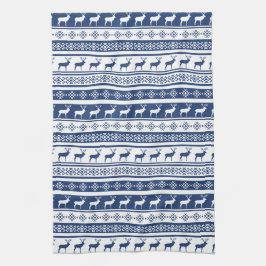 Skandinavische Hirschferien-Printwerbung Geschirrtuch