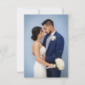 Skandinavische Hochzeit Dankeskarte (Vorderseite)