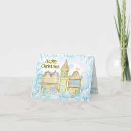 Skandinavische inspirierte Weihnachtskarte. Hygge  Feiertagskarte