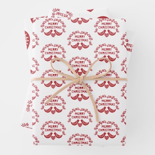 skandinavische Koordinationsblätter für Umschlagpa Geschenkpapier Set (Beispiel)