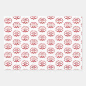 skandinavische Koordinationsblätter für Umschlagpa Geschenkpapier Set (Vorderseite)