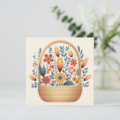 Skandinavische Korbeier Ostern Kunst (Stehend Vorderseite)