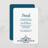 skandinavische Liebe | Angaben zum Hochzeitgast Einladung (Vorne/Hinten)